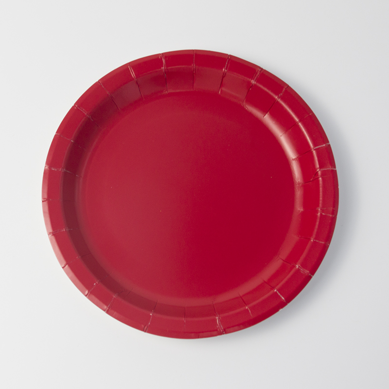 Red Paper Plate
