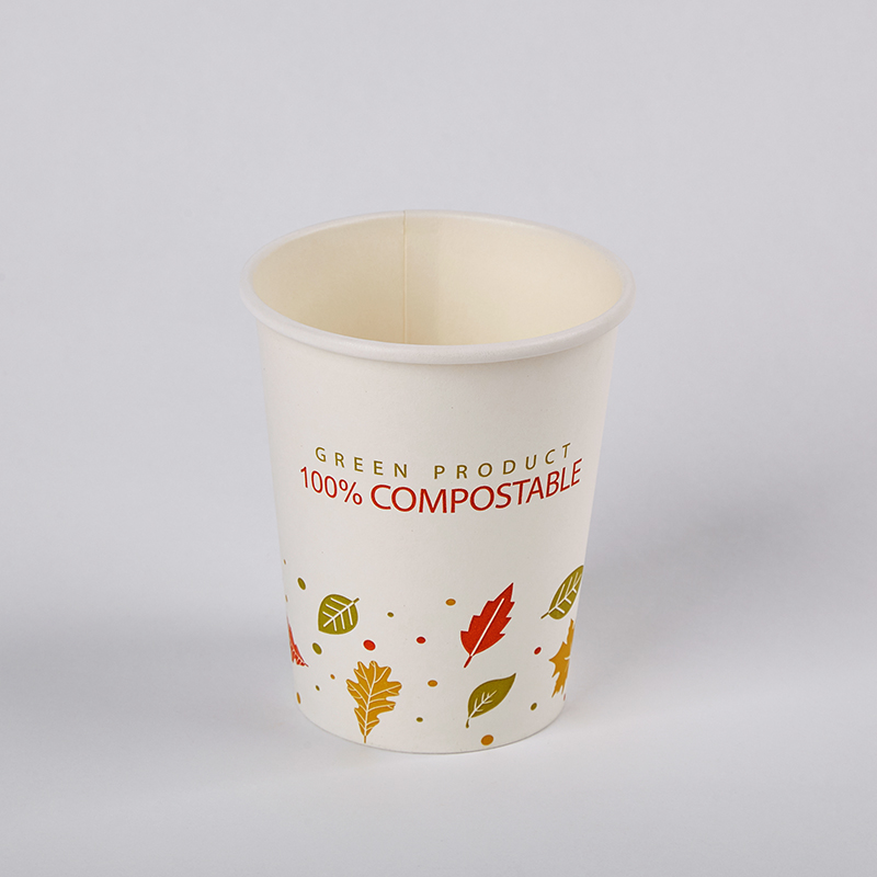 Eco Friendly Compostable Disposable PLA Coffee Paper Cups Bulk