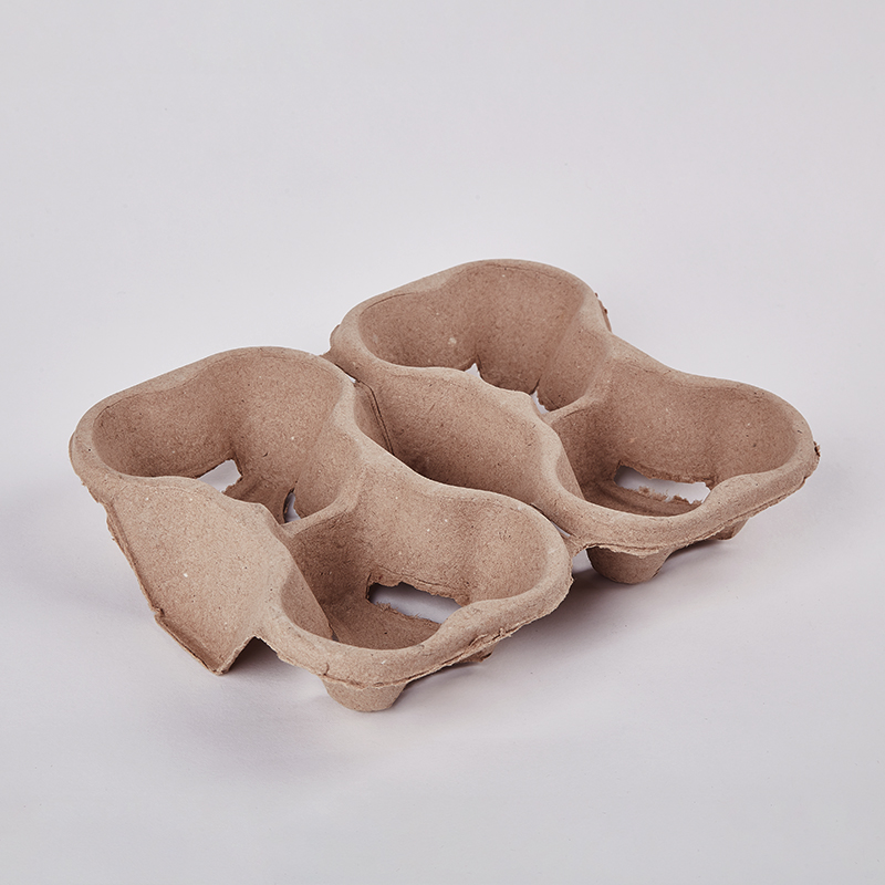 Supplier Eco Friendly Recyclable 4 Split 2 Paper Plup Tray Holder Carrier For Paper Cup