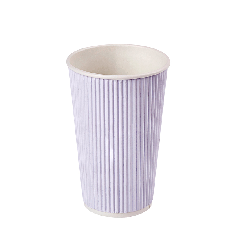 Custom Printed Disposable Ripple Wall Coffee Paper Cup