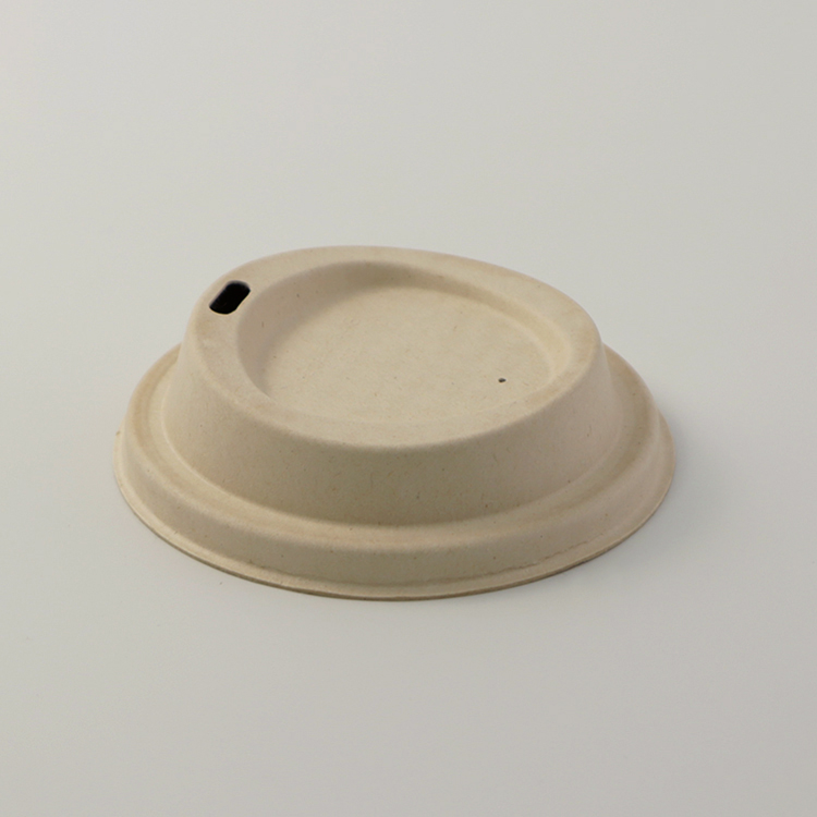 Custom Service Disposable Bagasse Coffee Paper Lid