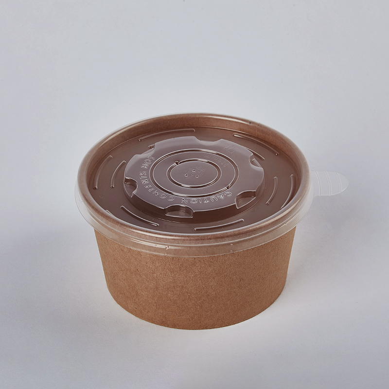 Eco Friendly Disposable Waterproof Kraft Soup Cup