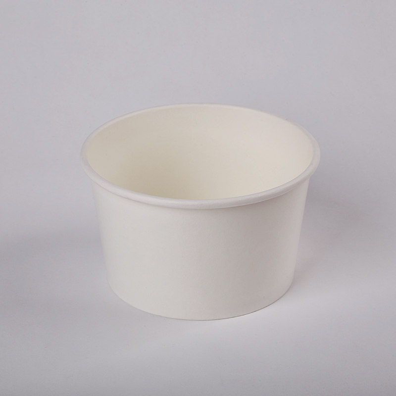 Custom Zero PFAS Biodegradable Disposable Food Grade Paper Salad Bowl