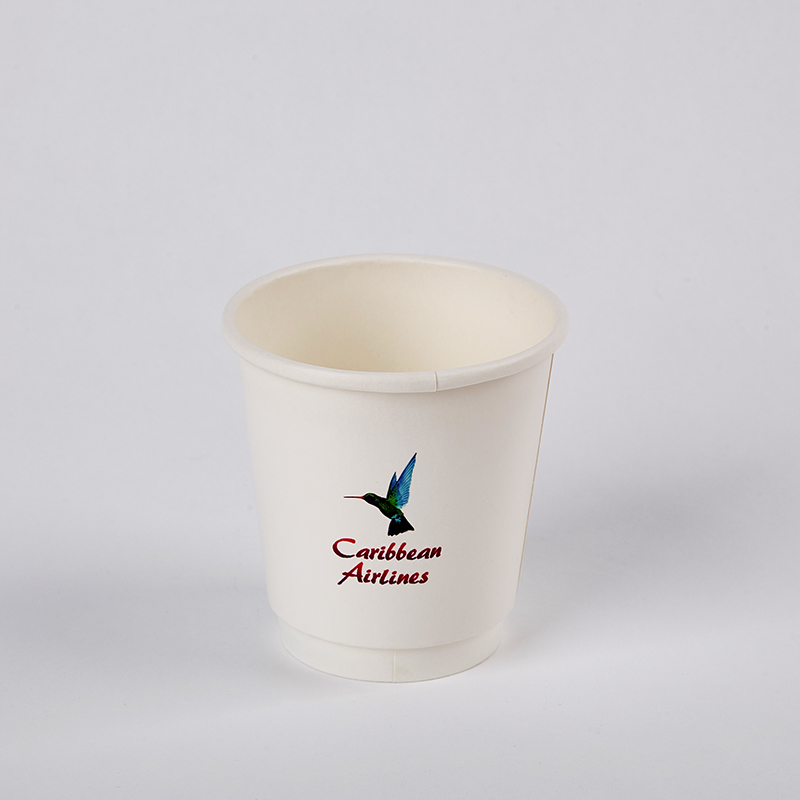 Wholesale Bulk Kraft Disposable Takeaway Double Wall Coffee Paper Cup