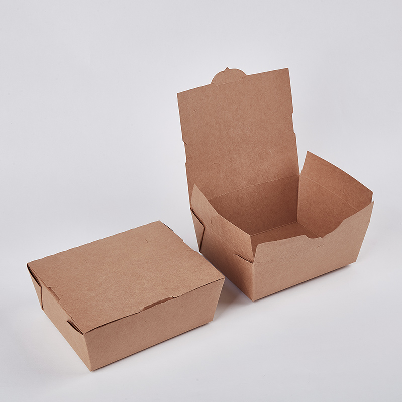 Elements Non PFAS Wholesale Disposable Food Grade Take Out Paper Lunch Box