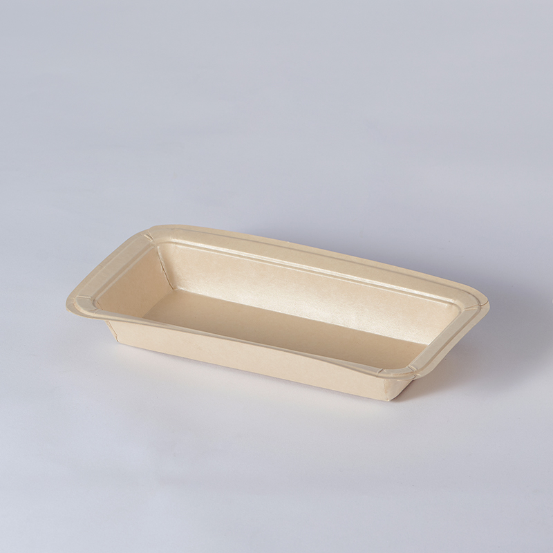 Custom Disposable Recyclable Bamboo Food Fresh Paper Tray