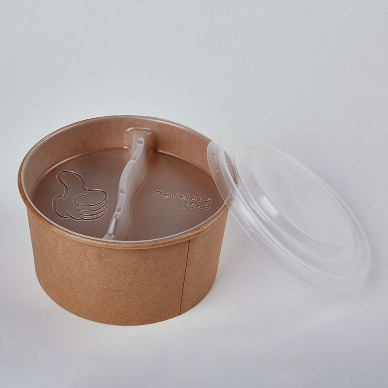 Elements Custom Food Grade Biodegradable Disposable Food Paper Salad Bowl