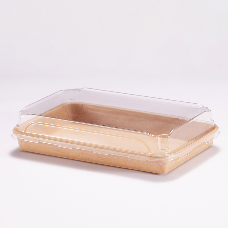 Custom Disposable Food Grade Sushi Container With PET Lids