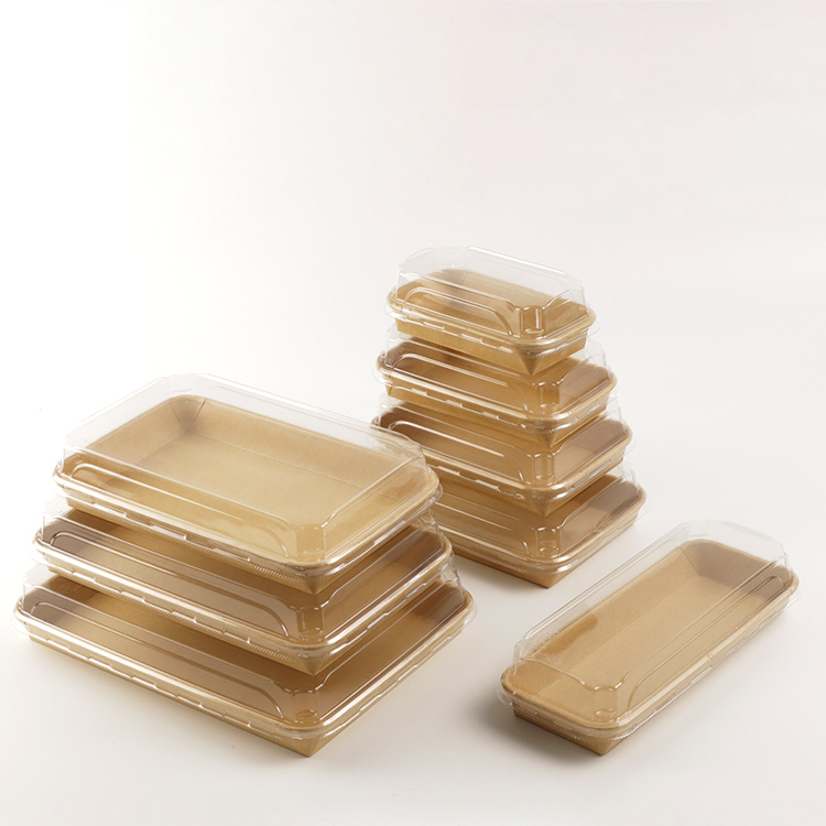 Recyclable Brown Paper Sushi Tray