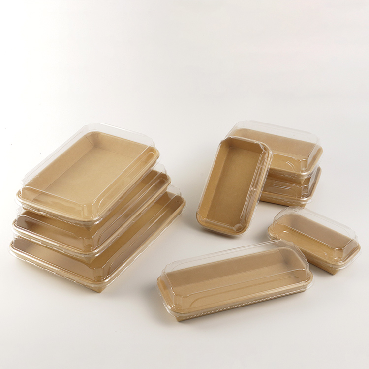 100% Compostable Sushi Paper Tray