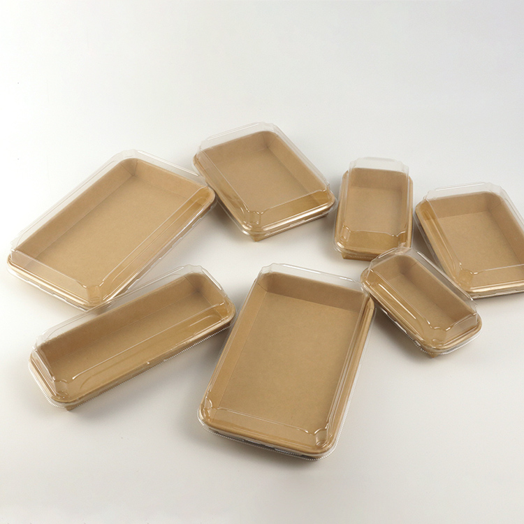 100% Compostable Sushi Paper Tray