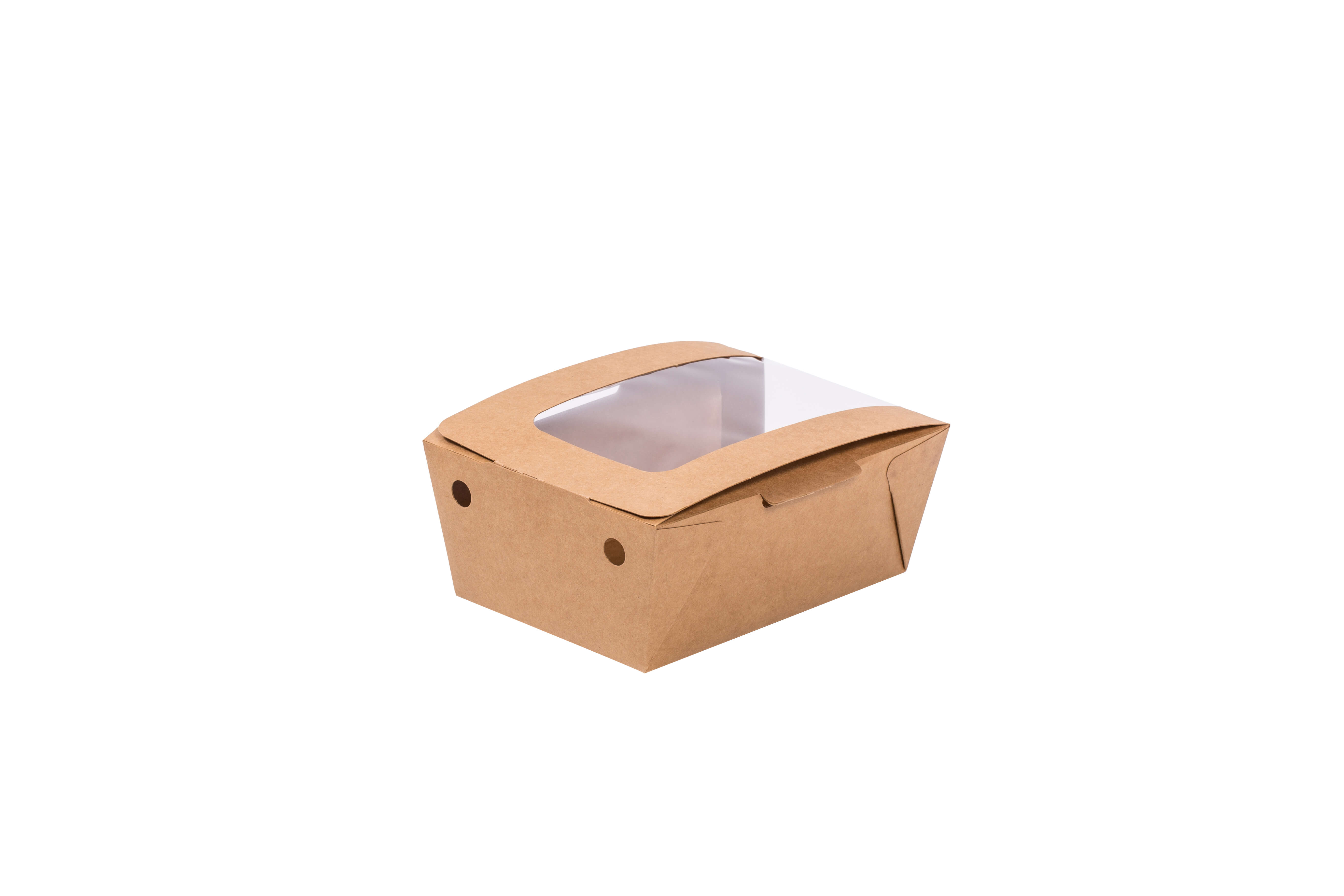 Disposable Hot Food Box with Transparent Window