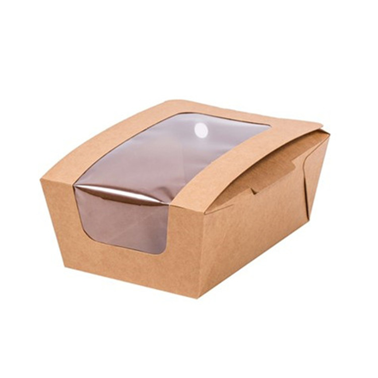 Disposable Hot Food Box with Transparent Window