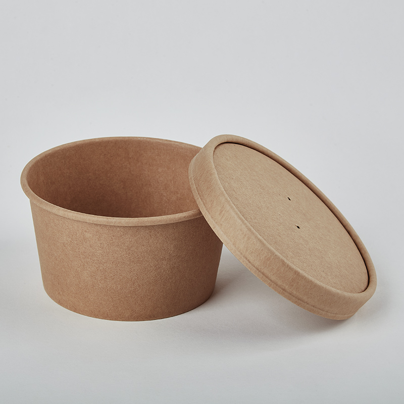 Custom Paper Soup Cup Takeaway Hot Food Container with Lid
